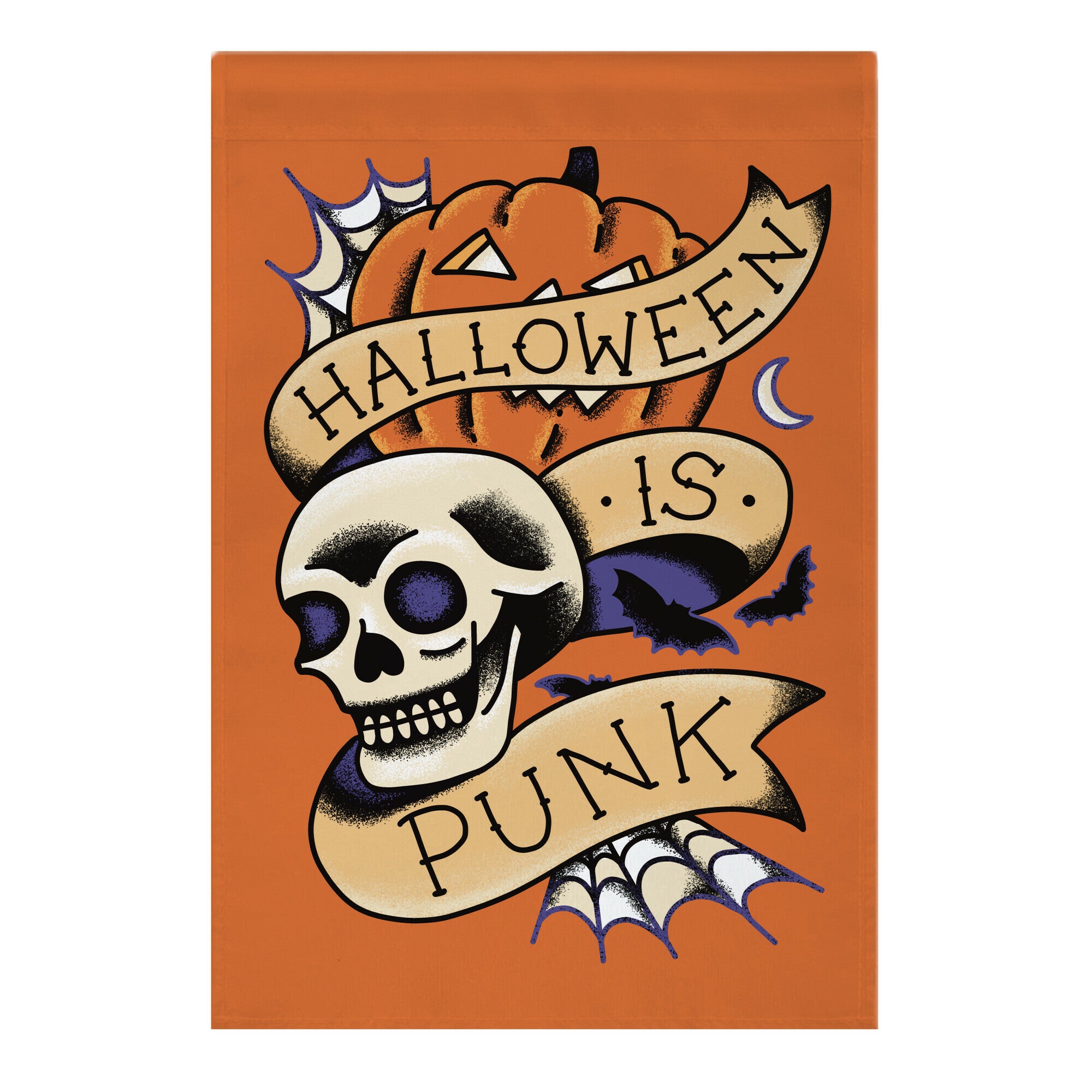 Halloween is Punk Garden Flag